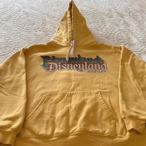 Gently Loved Disney Resort Yellow Hoodie with Colorful Logo Unisex